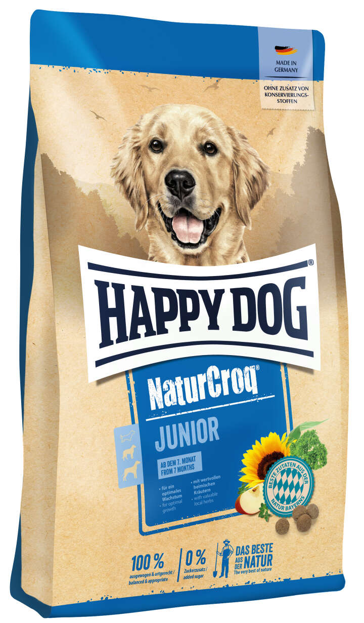 HAPPY DOG Hunde-Trockenfutter NaturCroq Junior